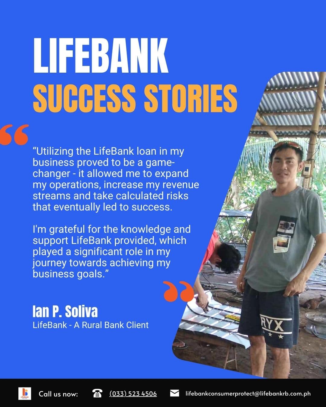 LifeBank success story — Ian P. Soliva
