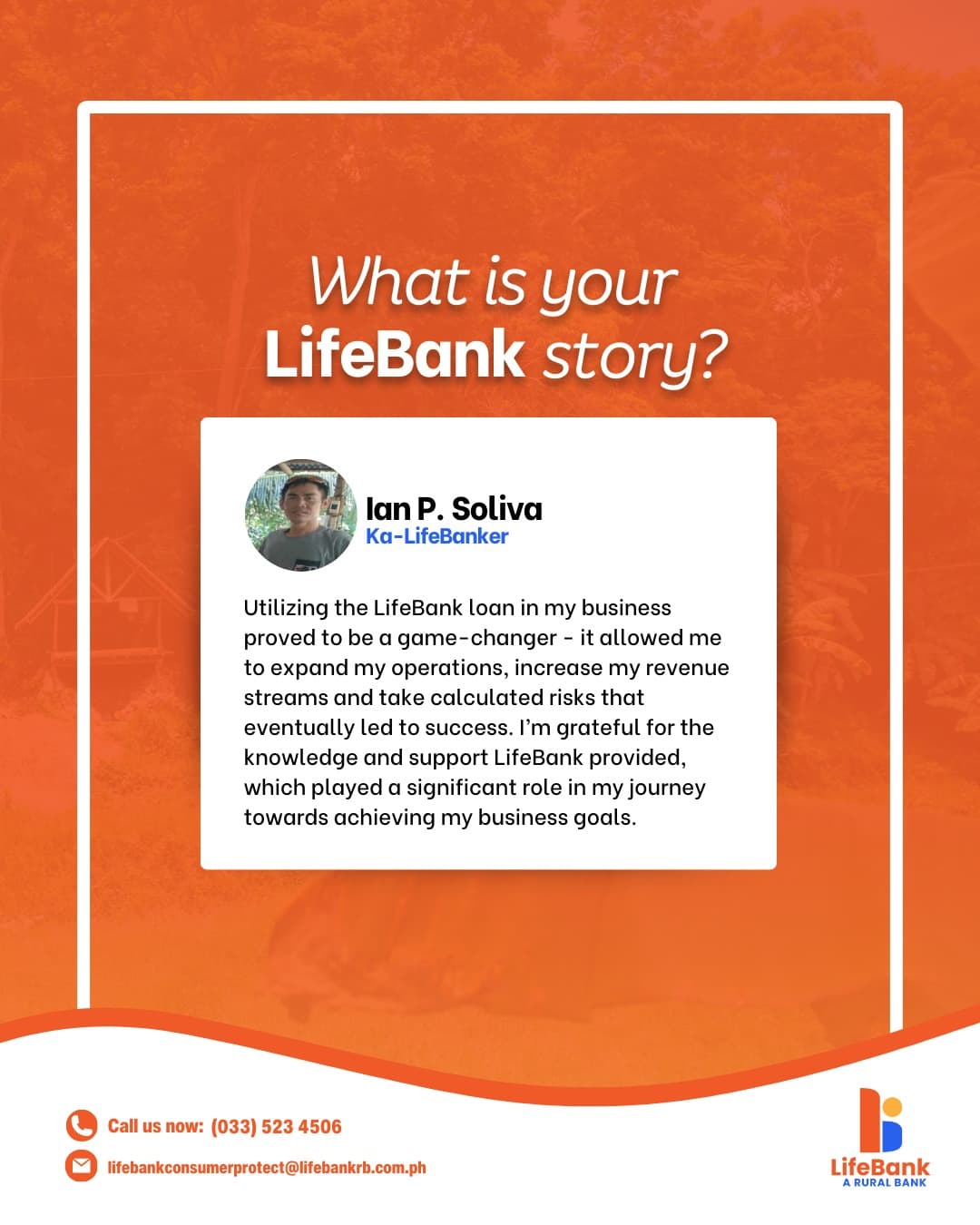 LifeBank success story — Ian P. Soliva